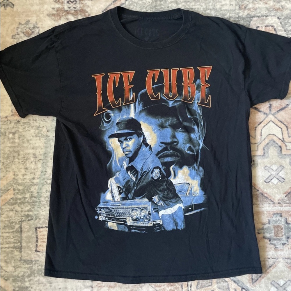 Ice Cube Black Short Sleeve Graphic Tee 90’s rap